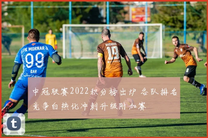 中冠联赛2022积分榜出炉 各队排名竞争白热化冲刺升级附加赛